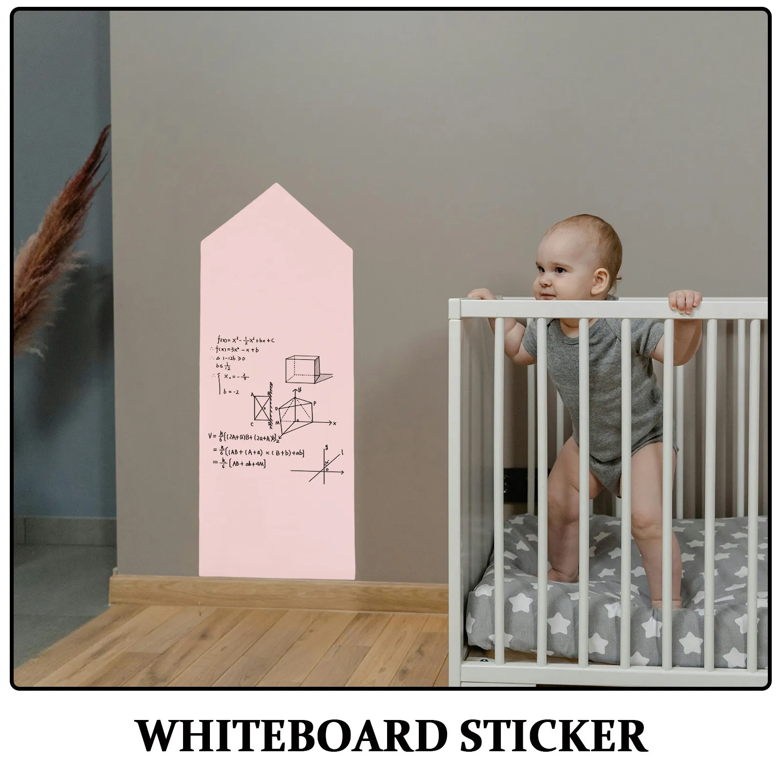 Dry Erase Whiteboard Pencil Shape White Board Decal 39.7 X16 Adhesive Removable Wall Sticker for Home Office School Memo Board