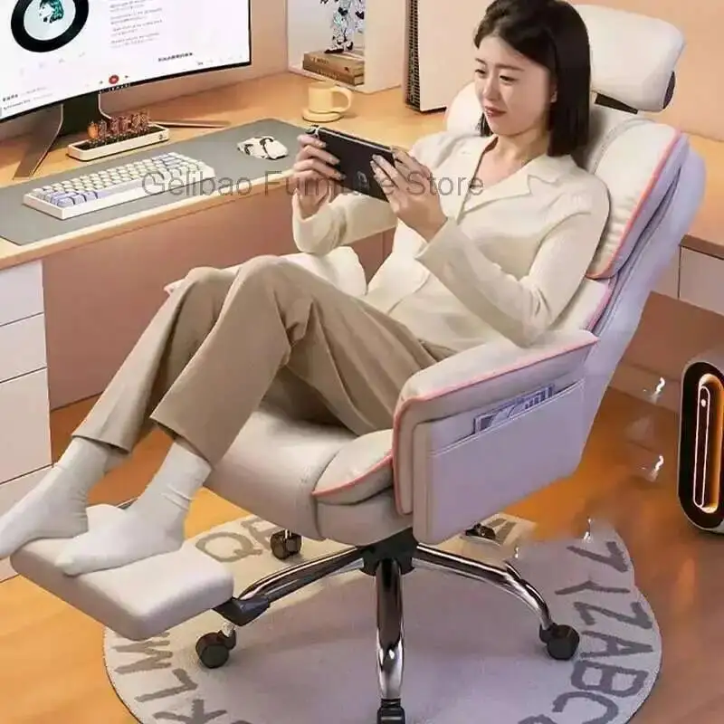 

Home Wheels Stool Luxury Rotating Chair Office Gaming Computer Armchair Office Executive Nordic Lazy Sillas Meeting Gamer Relax