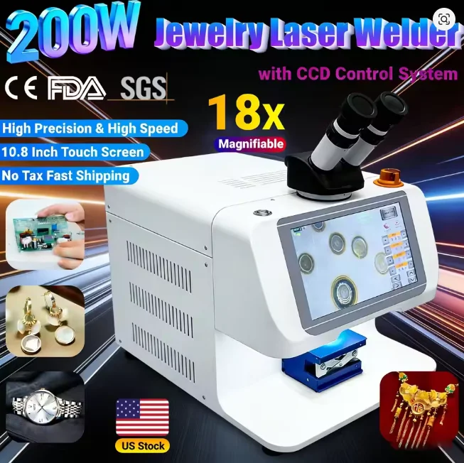 High Frequency Jewelry Laser Welder Portable Precise Laser Welding Machine Fast Heating Gold Silver Jewelry Repair Soldering