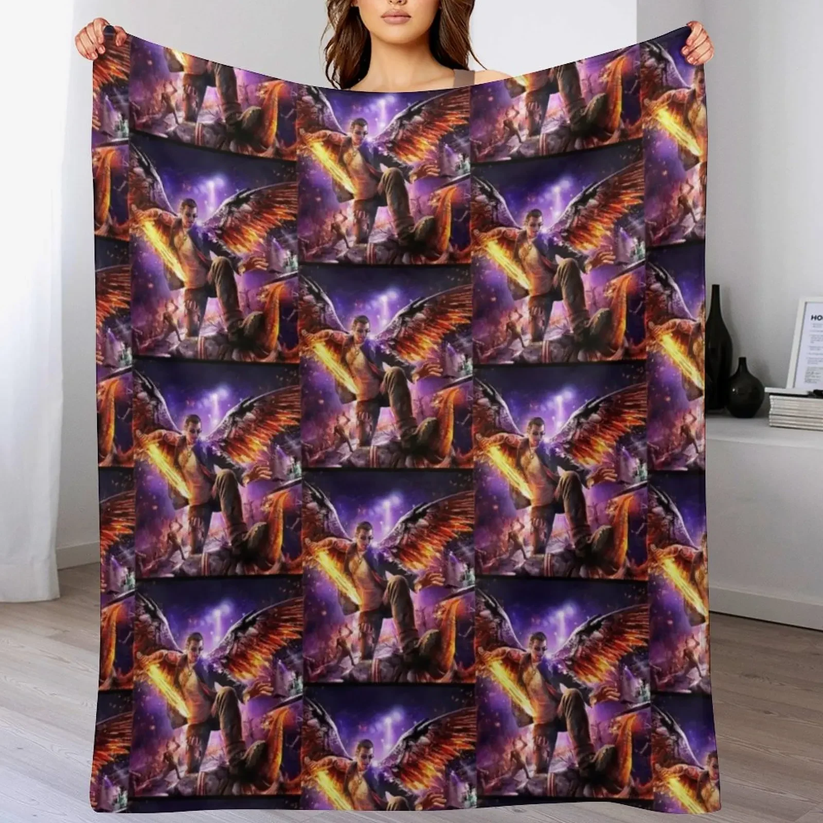 

saints row Throw Blanket Soft Sherpa Fleece Warm Blanket for Winter