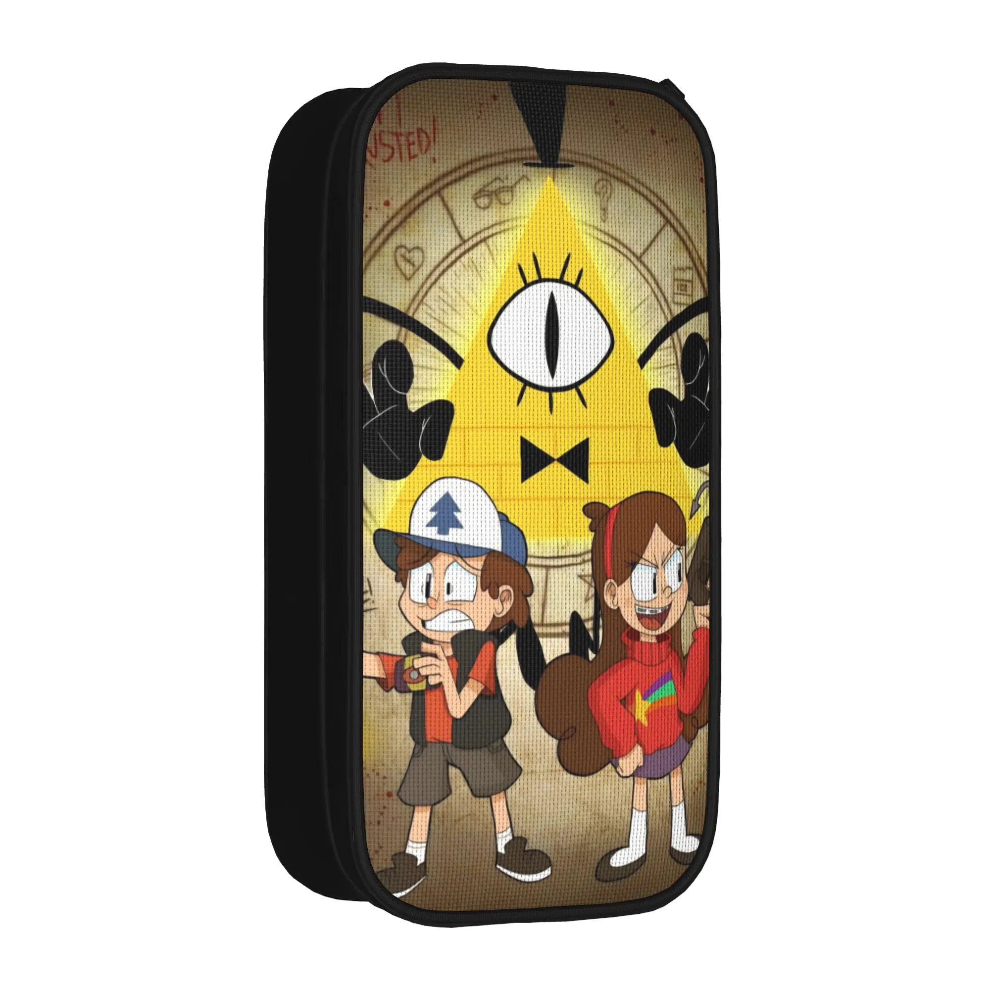 G-Gravity Falls Pen Box Double Layer Large Capacity Kids  Pen Case Gift