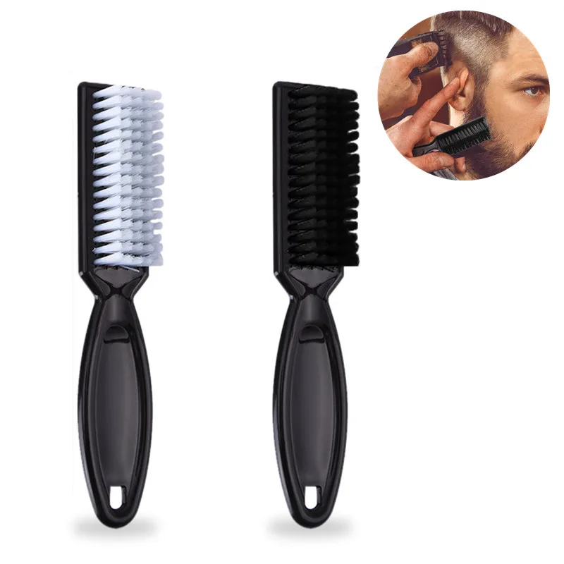 Hot Brush Comb Scissors Cleaning Brush Barber Shop Skin Fade Vintage Oil Head Shape Carving Cleaning Brush