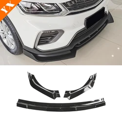 For Geely Atlas Pro 2020-2023Carbon Trim Car Front Shovel Front Lip Front Bumper Protector Anti Hit Garnish Accessories