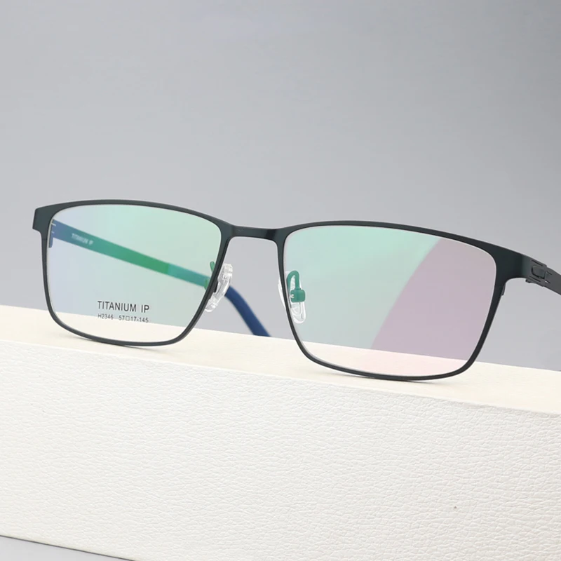 

Ultra-light Sport Titanium Eyeglasses Optical Prescription Myopia Eyewear Men Women Big Face Screwless Glaesses Frame Spectacles
