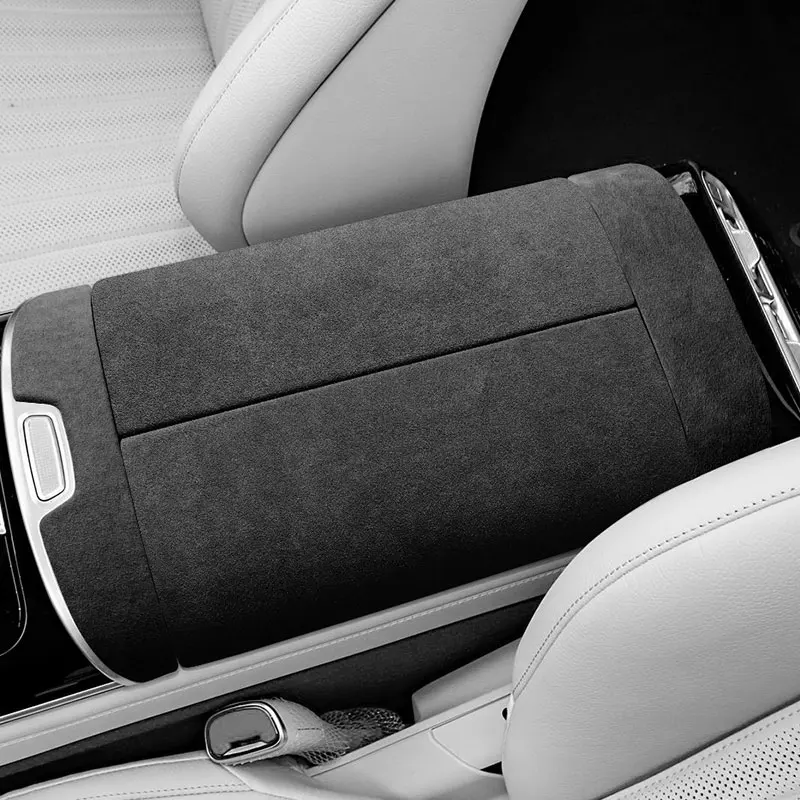 

Для Mercedes W223 S-Class Maybach подлокотник для сиденья, накладка, наклейка из алькантары, аксессуары для тюнинга интерьера