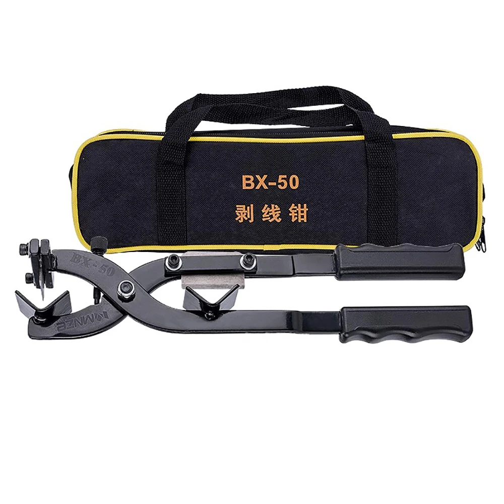 BX-50 Cable Stripping Pliers - 70-400mm² Manual Wire Stripper with High-Speed Steel Blade for High Voltage Single Core Cables