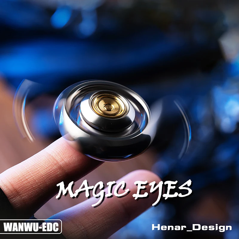 Magic Eye EDC Fidget Spinner Judgment Devildemon Eye Gyro Pendants Magnet Metal Toy Decompression Artifact Anxiety Relief Toys