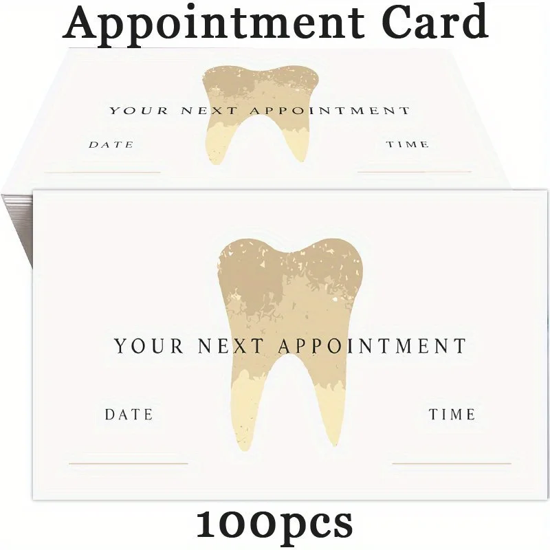 100pcs Sticky Note Card Set Is Fashionable and Simple, Suitable for Dental Appointments, Hair Salons, and Other Design Purposes