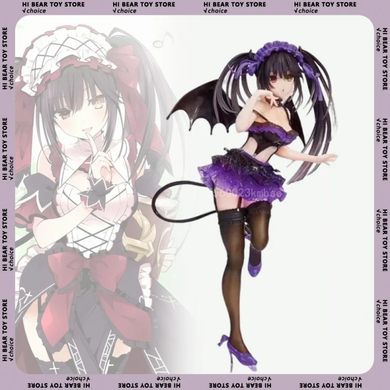 Classic Kurumi Tokisaki Figure Coreful DATE A LIVE IV Anime Figure Purple Devil Action Figure 21cm Model Collection Adult Gifts