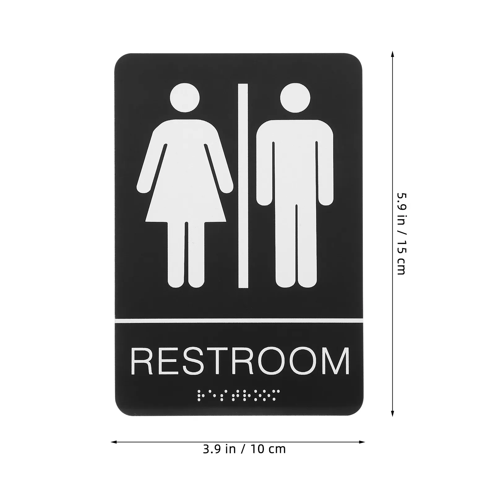 A5 Modern Quote Unisex Bathroom Decorative Signage Men and Women Restroom Door Gender Neutral Signs