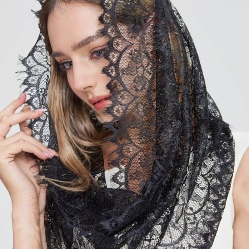 女性用ブライダルムスリムウェディング刺繍ヘッドベール花柄レー - Women Accessories India のレビューと価格
