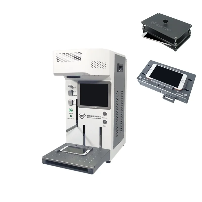 LY TBK 958A-Pro Auto Focus LCD Mini Fiber Laser Repair Machine 20W For Phone Back Cover Glass Frame Separating Engraving Machine