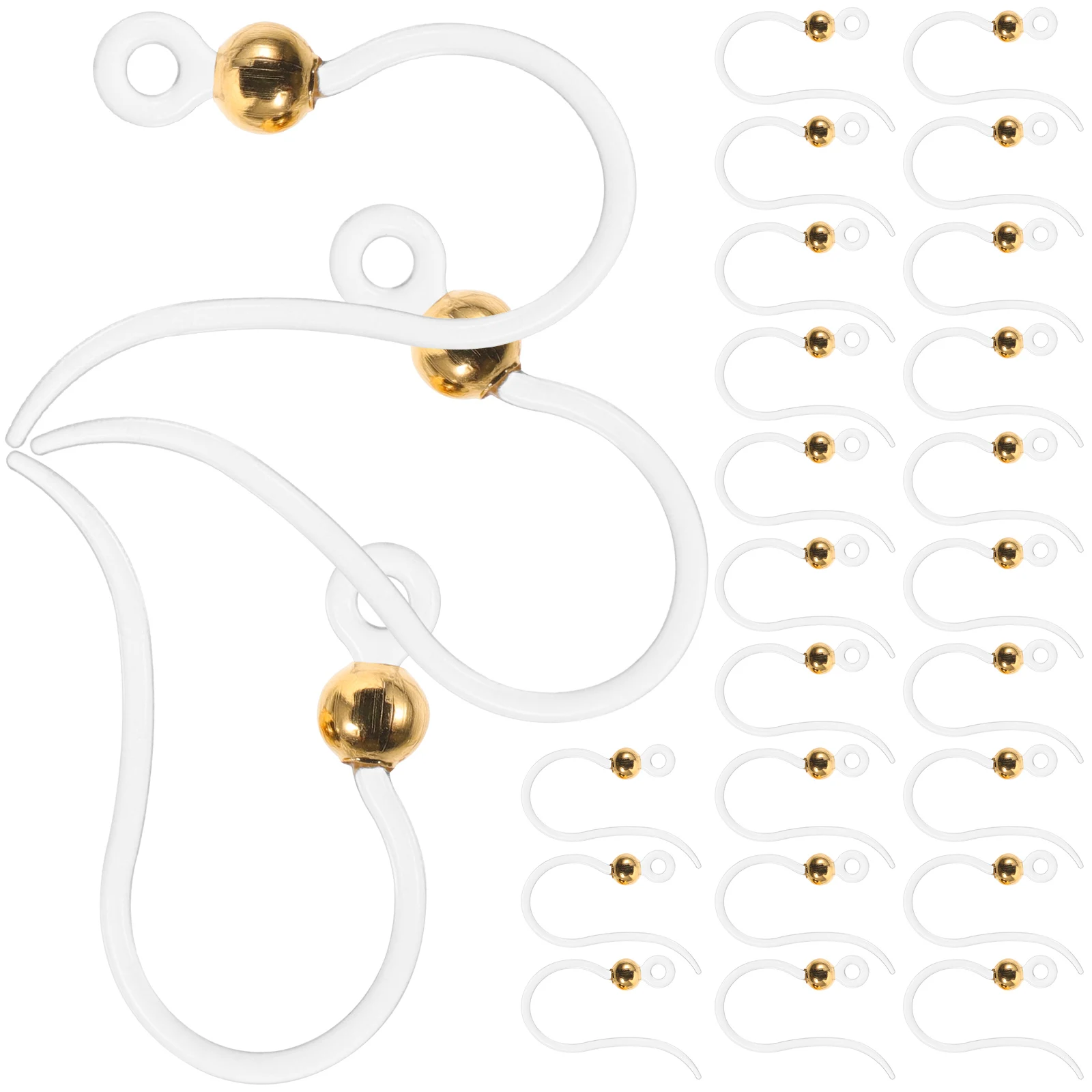 

50pcs Transparent Earring Making Supplies Ear Hooks Smooth Surface Safe DIY Earring Making Supplies H made Jewelry Material