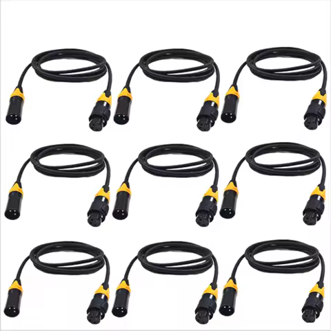 waterproof led par moving head led par wall wash 3 Pin IP65 XLR connector DMX cable 2M ourdoor XLR Dmx512 cable Stage Lighting