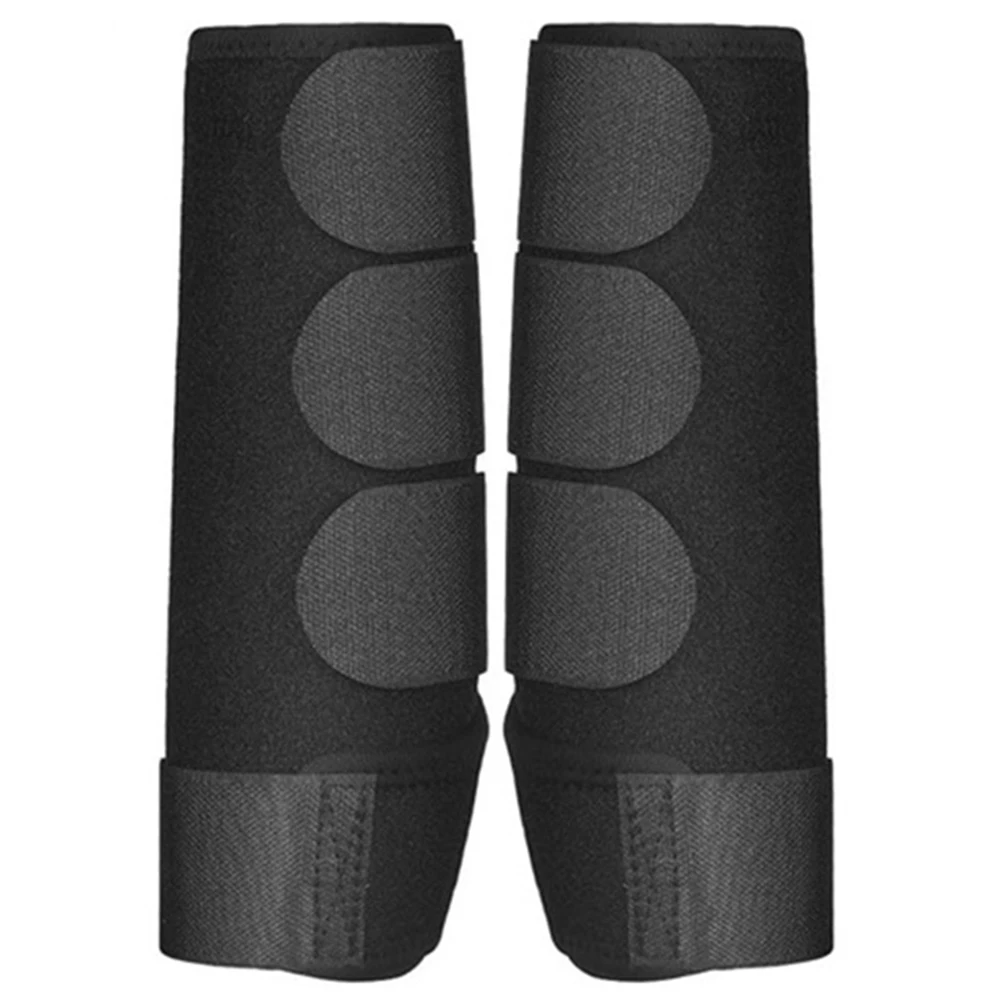 2 Stück Pferdestiefel, stoßdämpfender Pferdebeinschutz, verstellbares Pferde-Sportstiefel-Set für Sprungtraining, Reitausrüstung