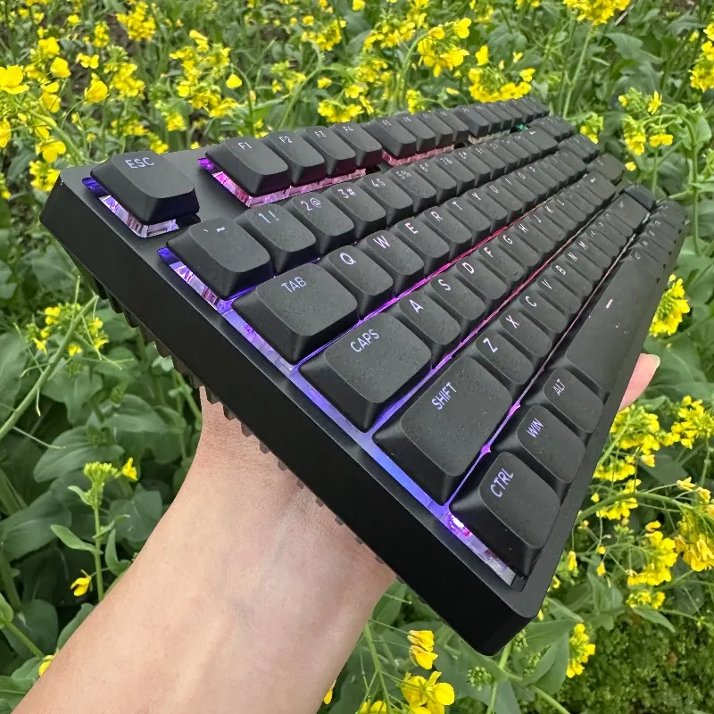 Teamwolf Lm89 Low Keycaps Wireless Mechanical Keyboard Customized Tri-mode Bluetooth RGB Gaming Office Keyboard Gift MX Switch
