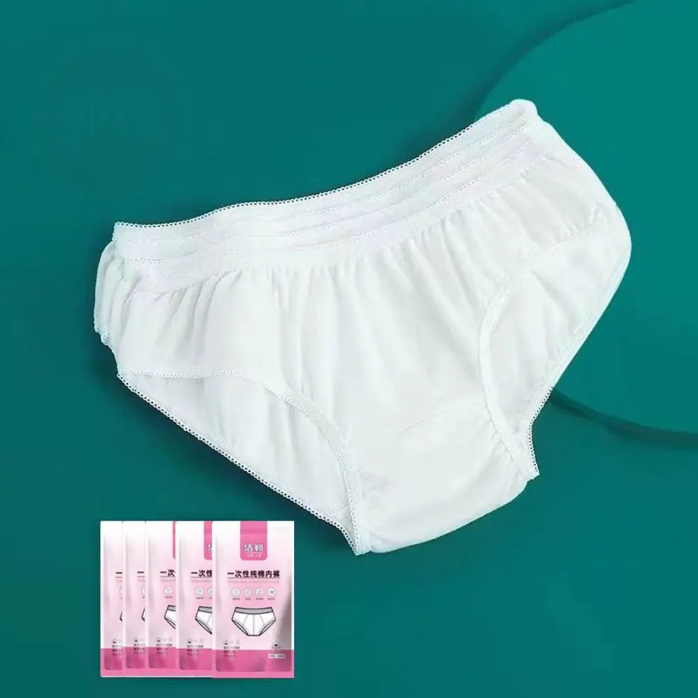 Cotton Disposable Panties for Women Shorts Large Size Sterile Disposable Panties Disposable Underwear for Women Travel