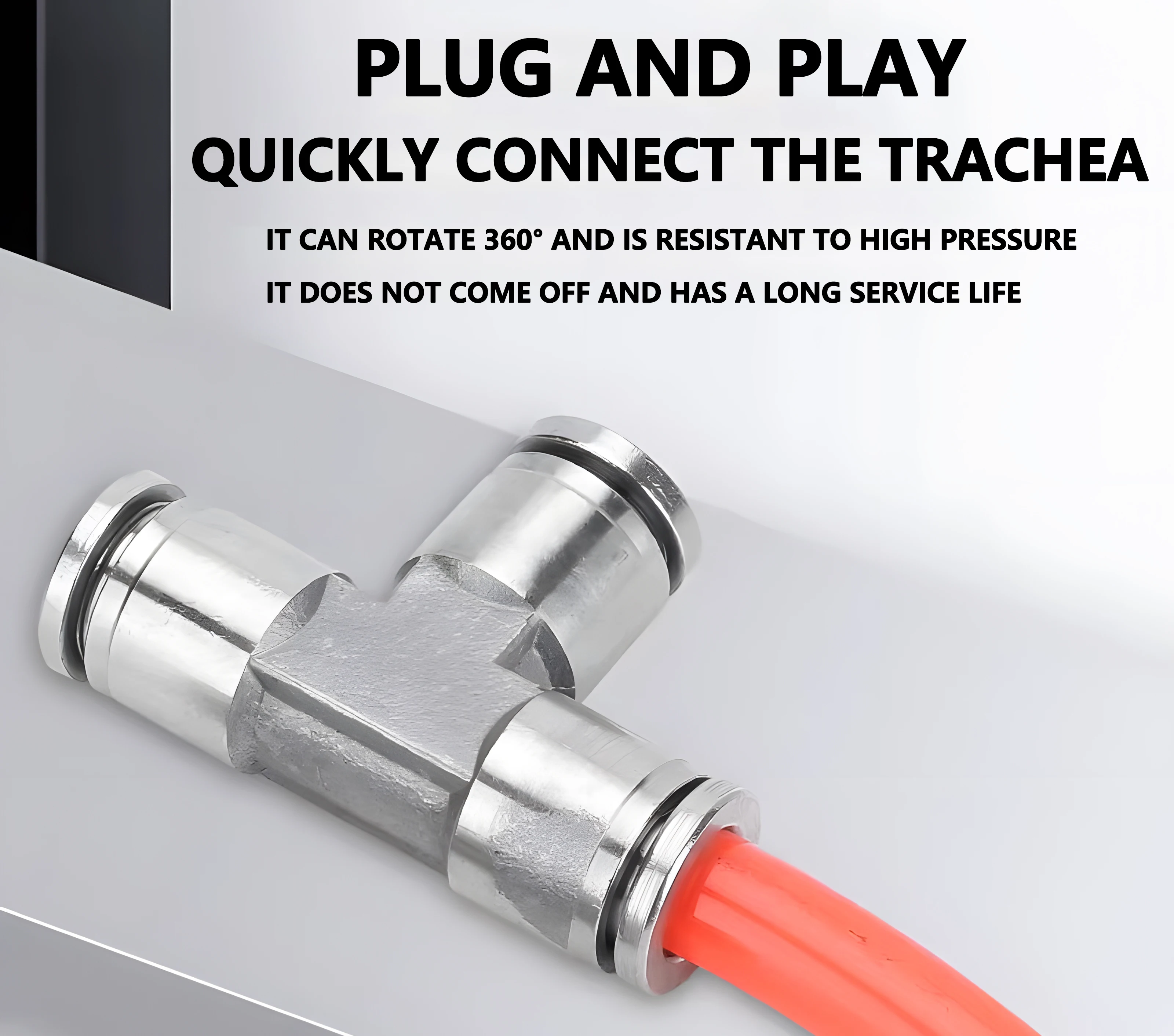 Accesorio de manguera neumática de acero inoxidable 304 PC PV PE PY PM conector de tubo de aire OD 4 6 8 10 12mm BSP accesorios de tubería de liberación rápida