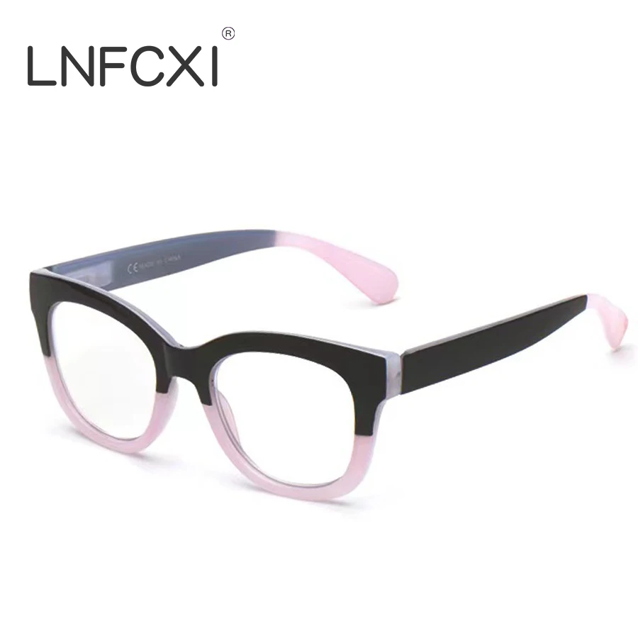 Jnpcxi Mode Cat Eye Spring Tempel Frauen Brille Rahmen klar Anti-Blu-Ray Brillen Retro Männer optischen Rahmen Lesebrille – Detail 9