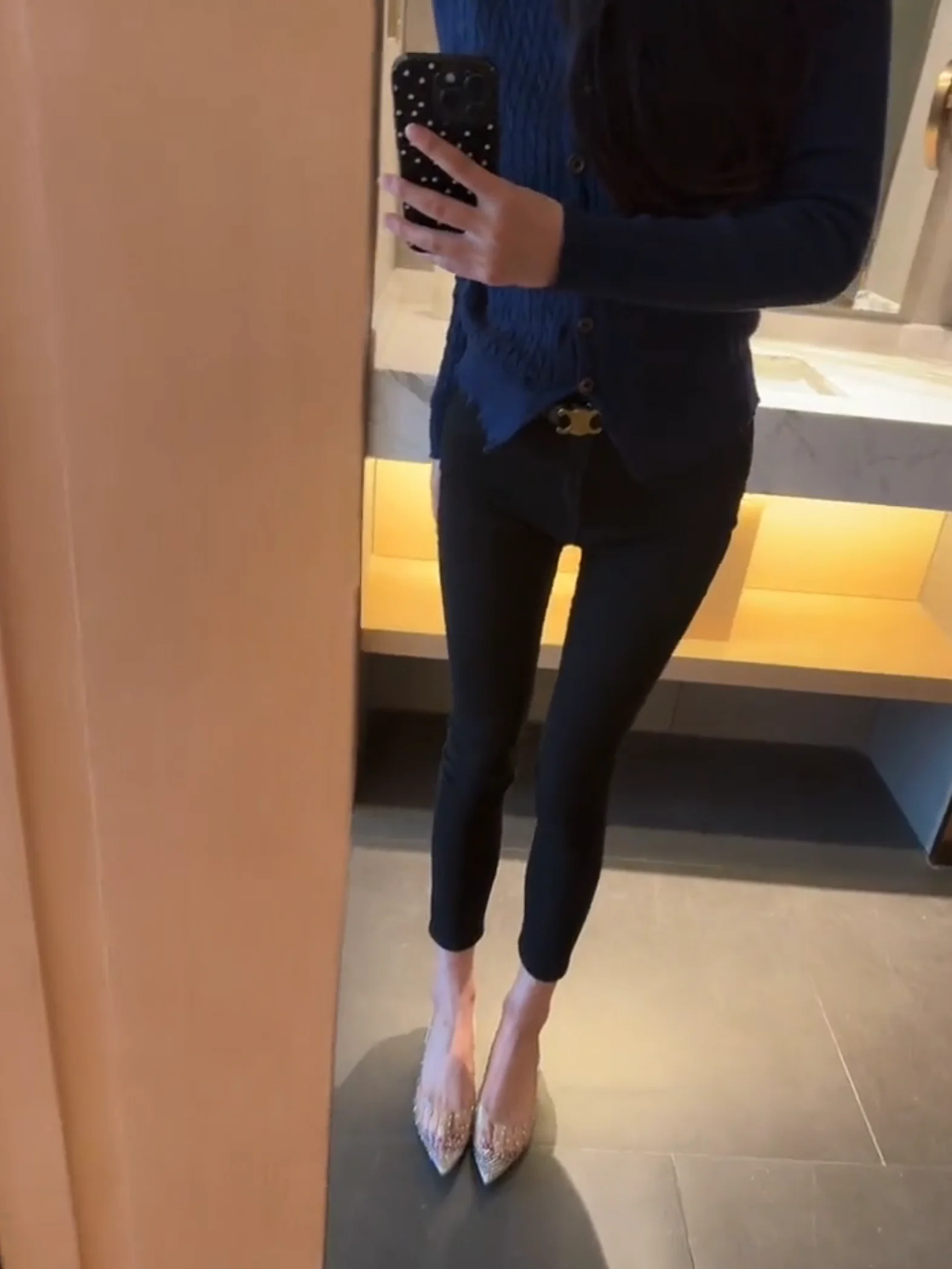 

Женские джинсы с высокой талией из черного денима 2024 года, облегающие, длиной до щиколотки, эластичные, базовые, укороченные, фасон «карандаш»