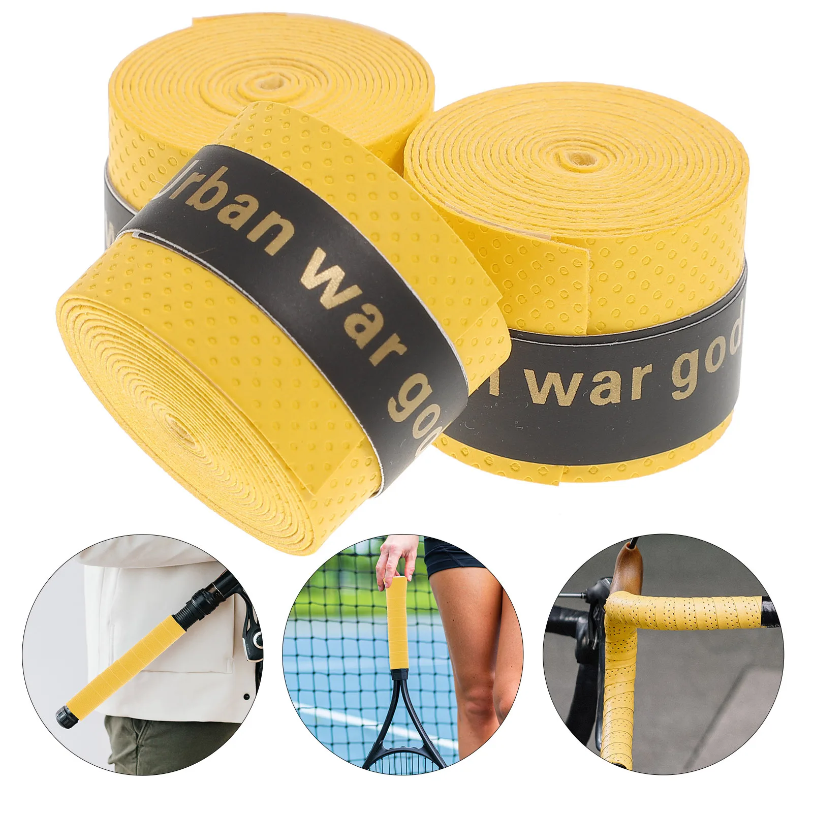 

60Pcs Non-Slip Sweatband Badminton Racket Overgrips for Fishing Rod Tennis Racquetball Lightweight Portable Gift Choice
