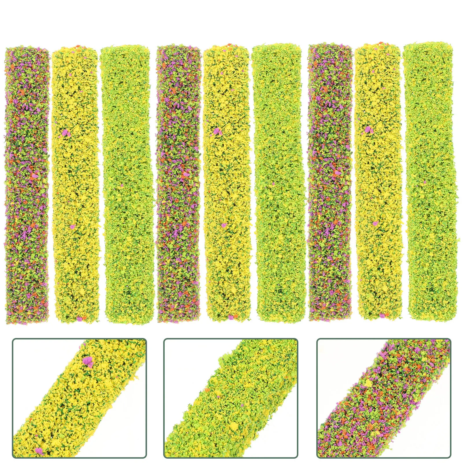 

Набор из 15 искусственных кустарниковых полосок для декора: имитация ландшафтных кустов для миниатюрного сада, железнодорожных макетов, DIY-проектов, пластиковые кусты для украшения полей