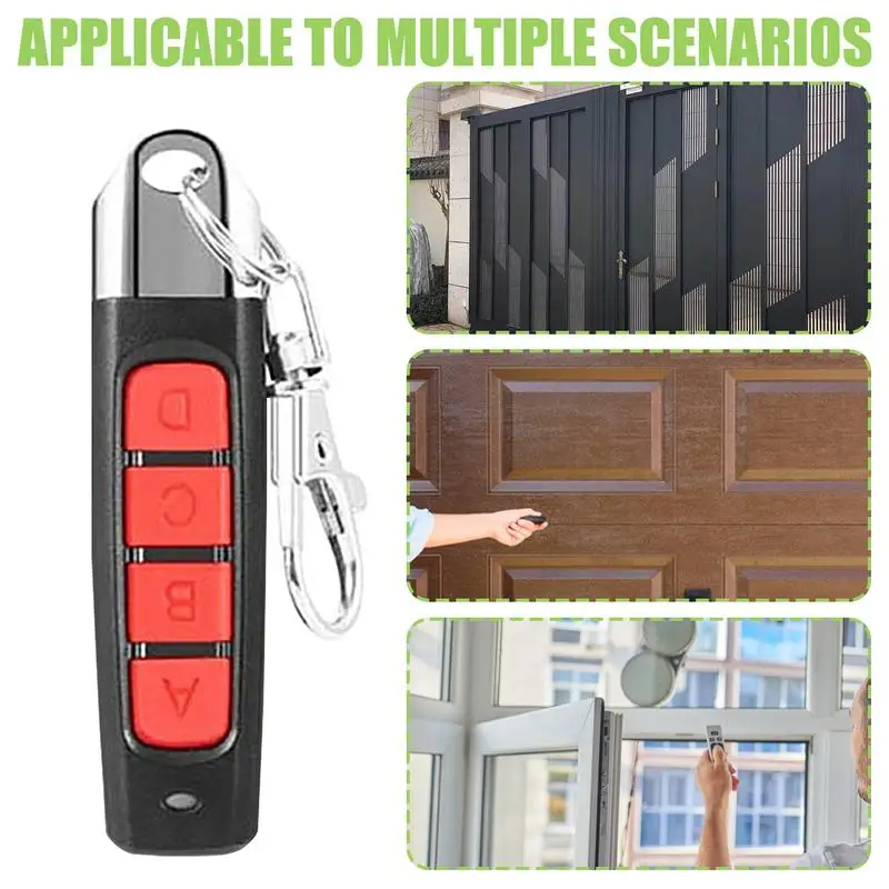 

1PCS Universal 4 Buttons Garage Door Opener Remote Control 433MHZ Clone Fixed Learning Rolling Code Duplicator Garage