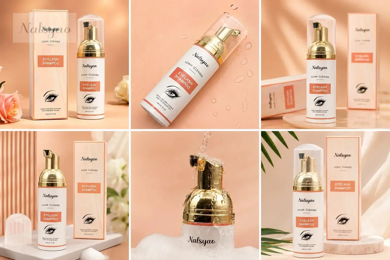 Lash Super Concentrate Mousse Eyelash Shampoo Gentle Cleansing Foam Extension Brush Set Makeup Supplies