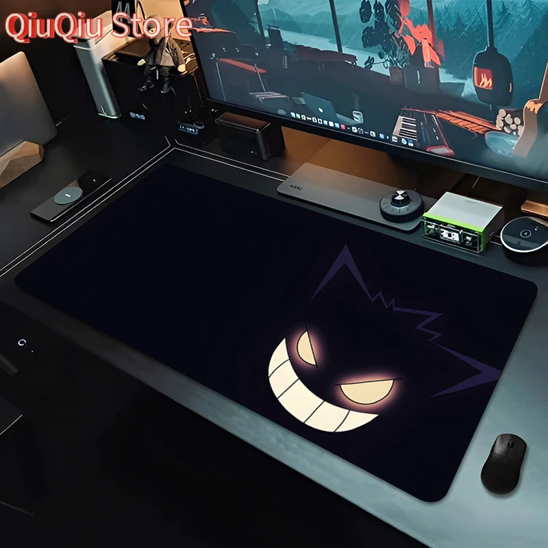 

Большой коврик для мыши Dark Ghost, увеличенный игровой коврик для стола, нескользящий, водонепроницаемый, для клавиатуры, для геймеров ПК и любителей аниме