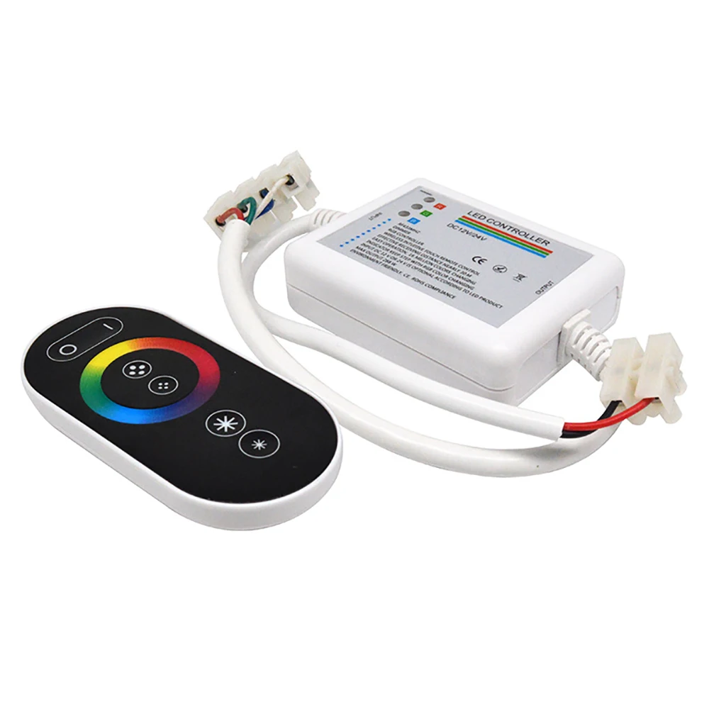 Contrôleur LED DC12-24V Radio Sans Fil Morte Presse Colorée Télécommande RVB Barre Lumineuse