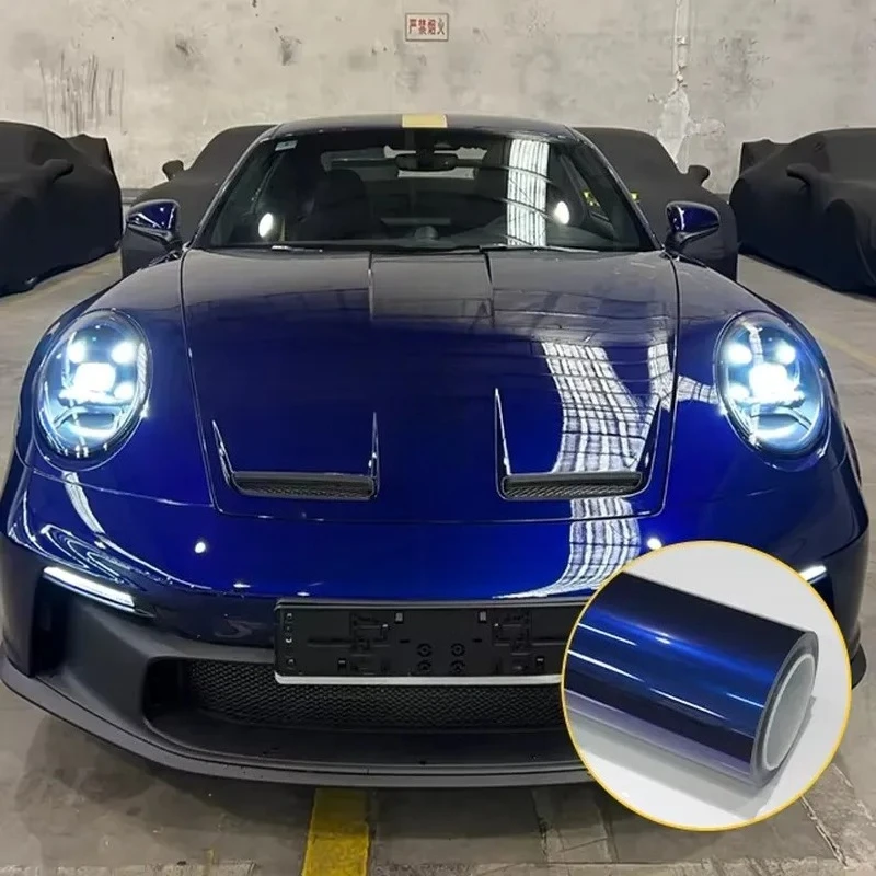 Custom Wholesale Glossy Wrapping Car Wrap Vinyl Green Camo Chameleon TPU Car Vinyl Wrap tint for Car