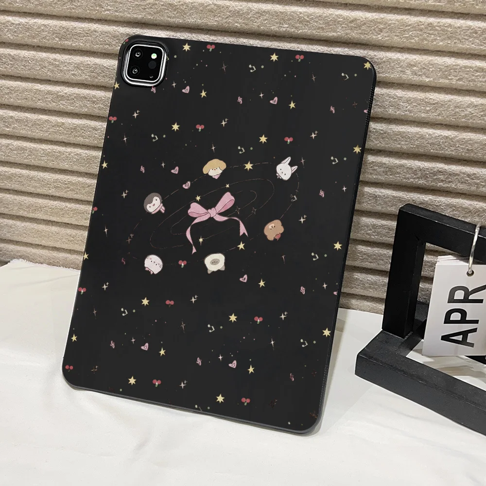 Aesthetic Tablet Case for Apple iPad Pro 9.7 10.5 12.9 13 Air 2 3 11 13 mini 4 5 6 7 Shell Starry Animal Bow Style Shockproof