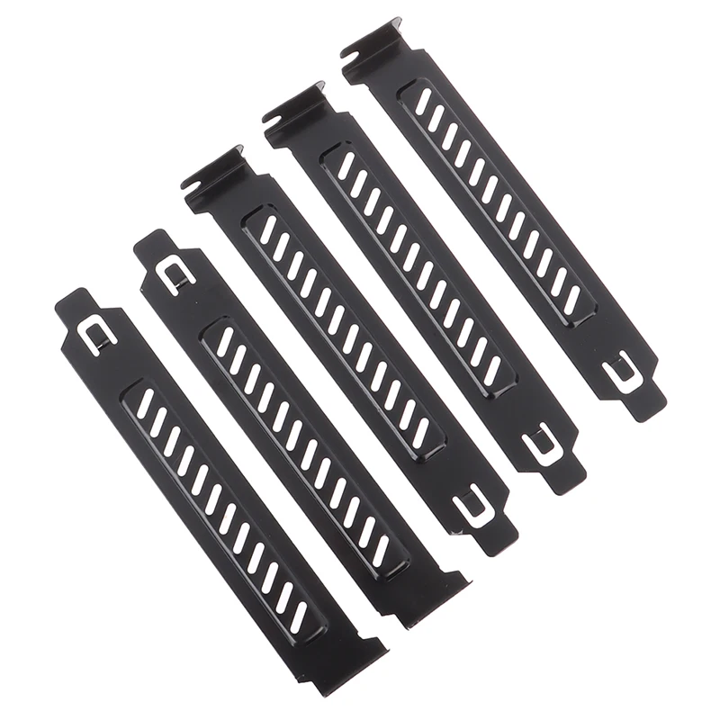 5x PCI Slot Dust Filter Cover Blanking Board with Cooling Fan Ventilation for Computer Hardware Protection