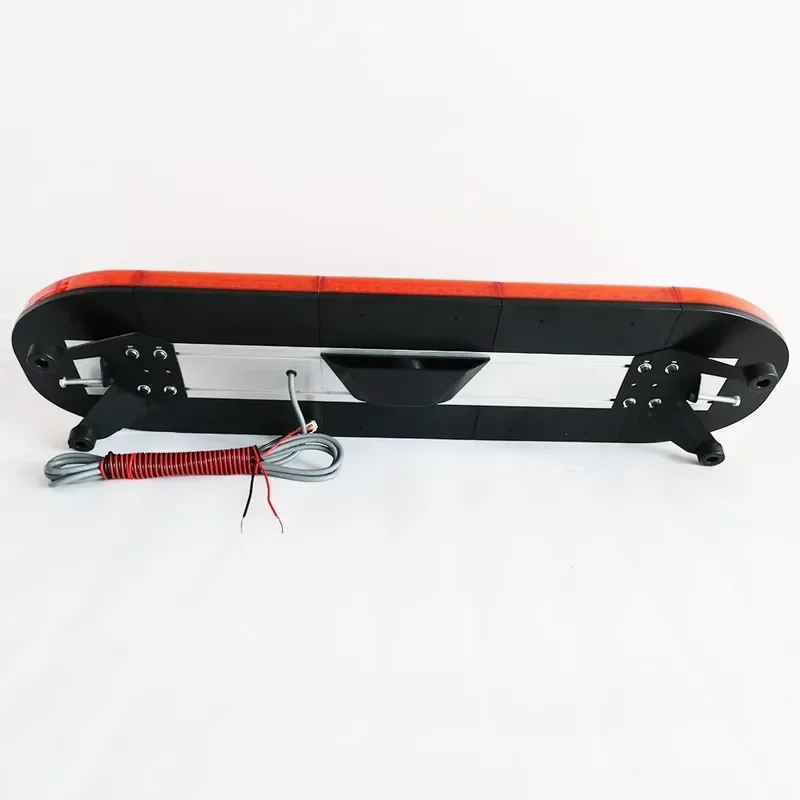 High Intensity Emergency Amber Led Lightbar Low Profile Car Roof Mounts Strobe Warning Light Bar For Tow Truck W/ Siren