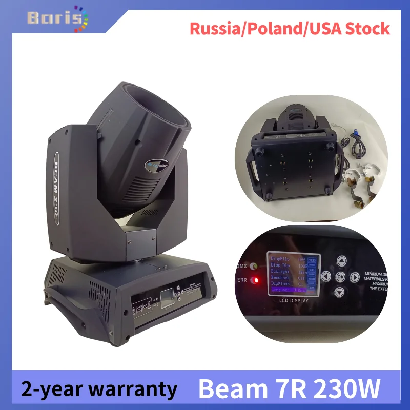 

0Tax Lyre 230W Sharpy Led Beam 230W 7R Moving Head Light For Disco Party DJ Stage DMX512 Prism Beam Lamp 7R Moving Head Light