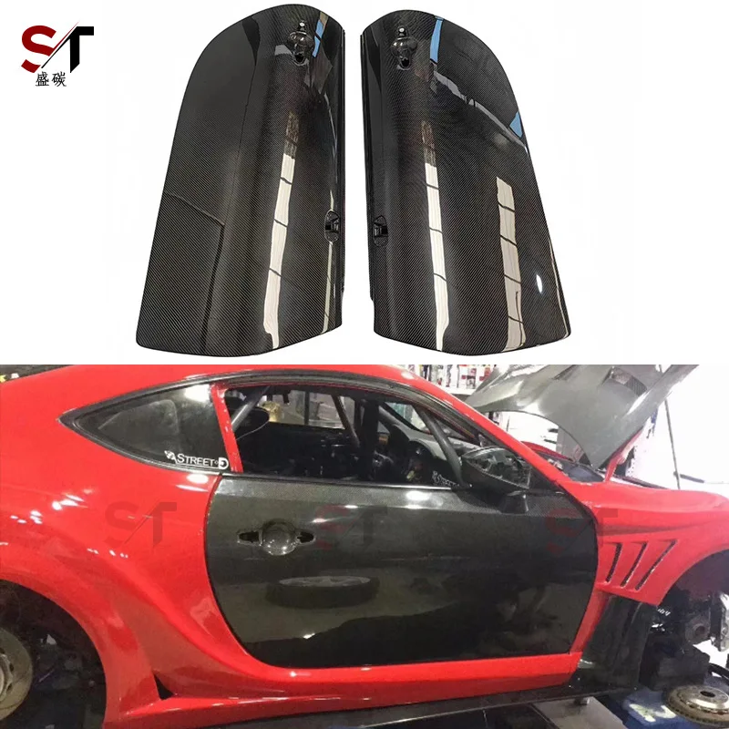 

Подходит для Toyota GT86 Subaru BRZ 13-19 годов, модифицированная дверная панель из сухого углеродного волокна, боковая дверная панель автомобиля