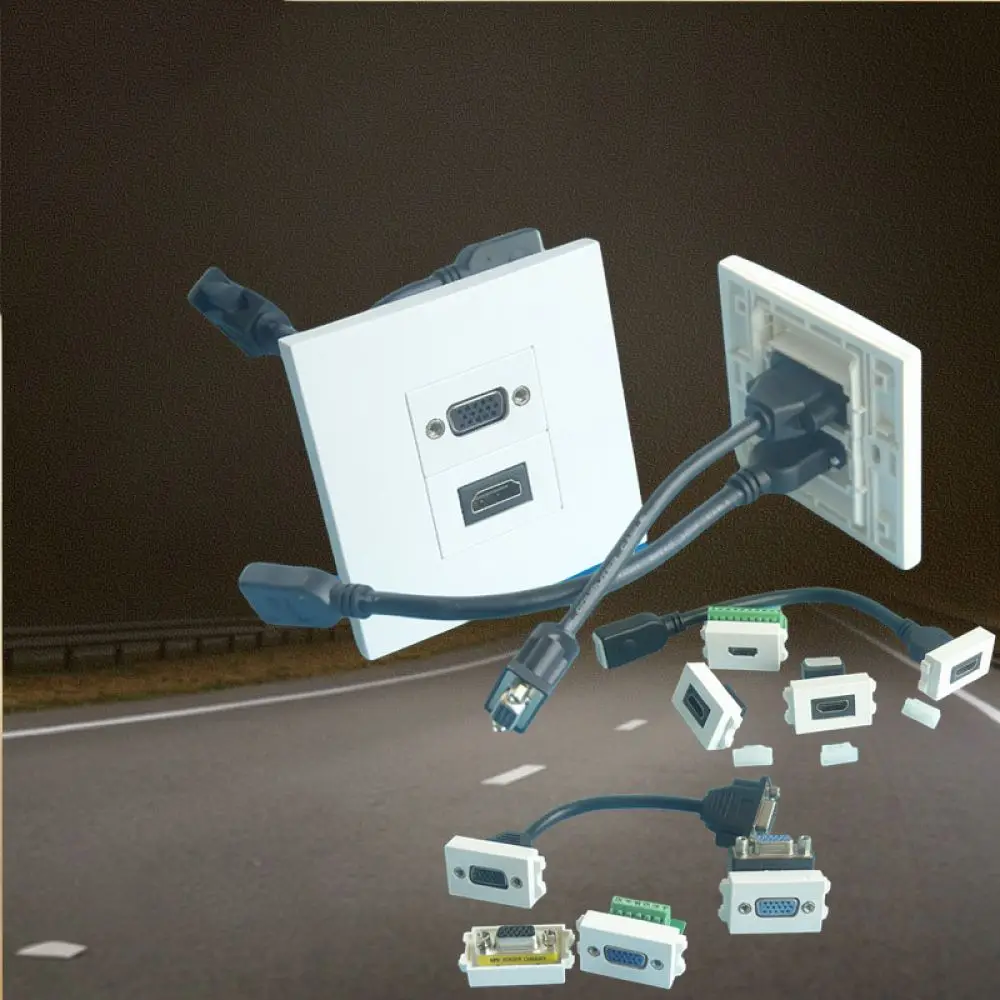 86-type-multimedia-plate-for-yp-hdmi-vga-socket-connector-audio-video-signal-outlet-home-office-theater-connection