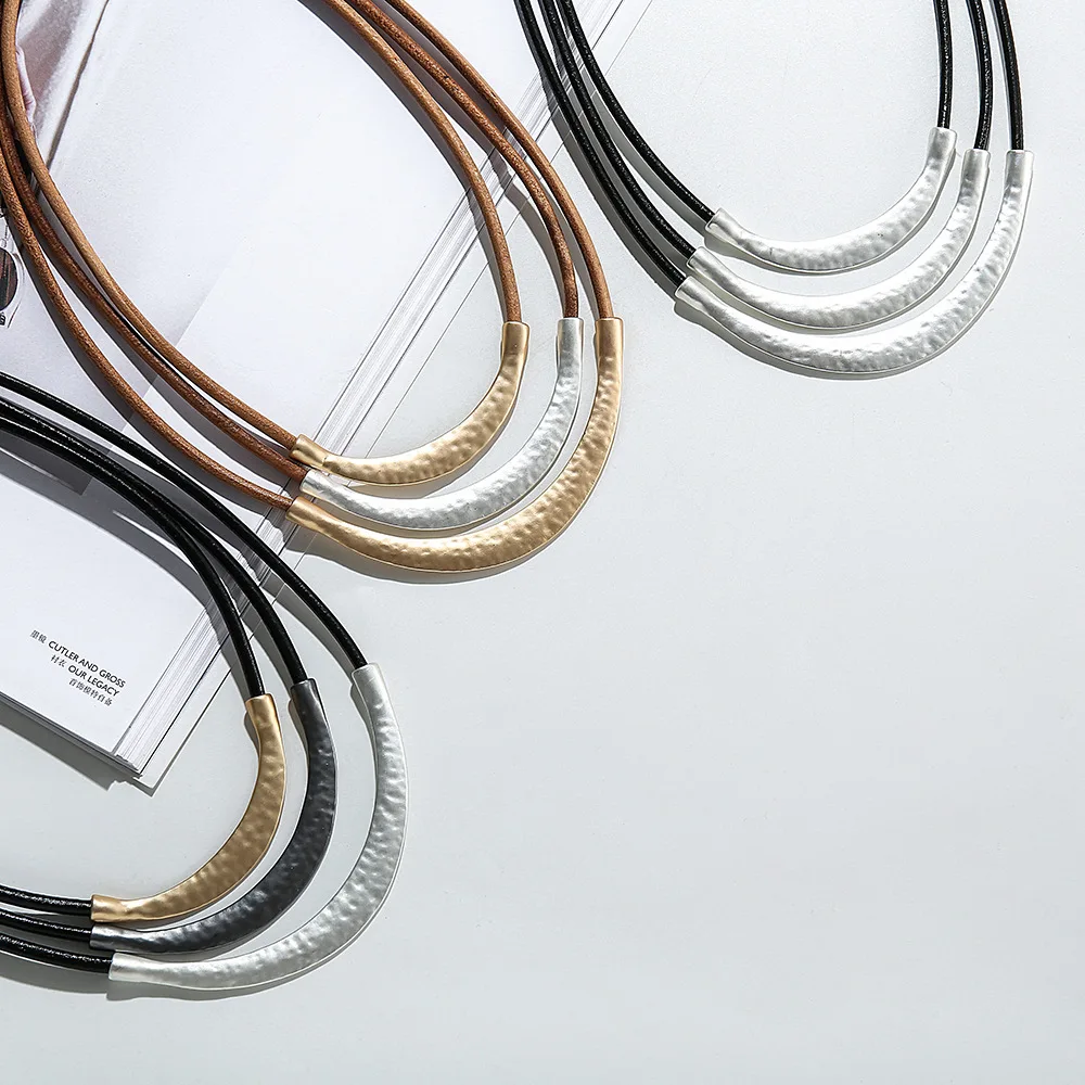 new product retro European and American simple multi-layer women's high-end sense ins style exquisite collar