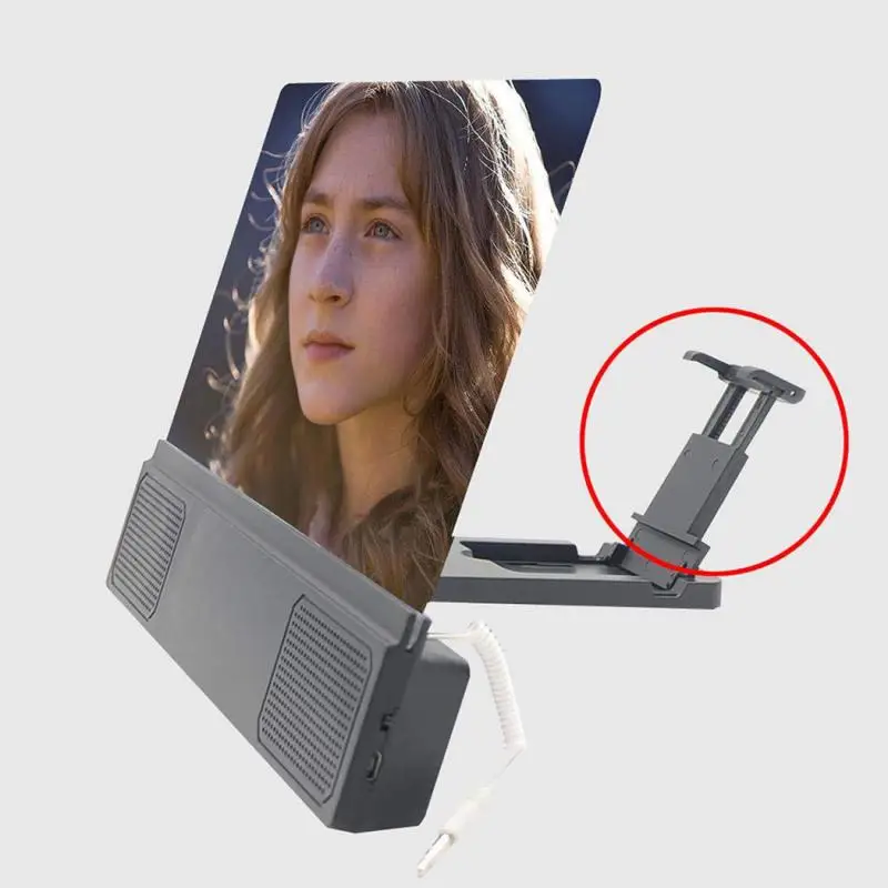 12inch Mobile Phone Screen Magnifier Amplifier Phone Desktop Stand Enlarged Magnifier For Phone Movies Smart Phone Bracket