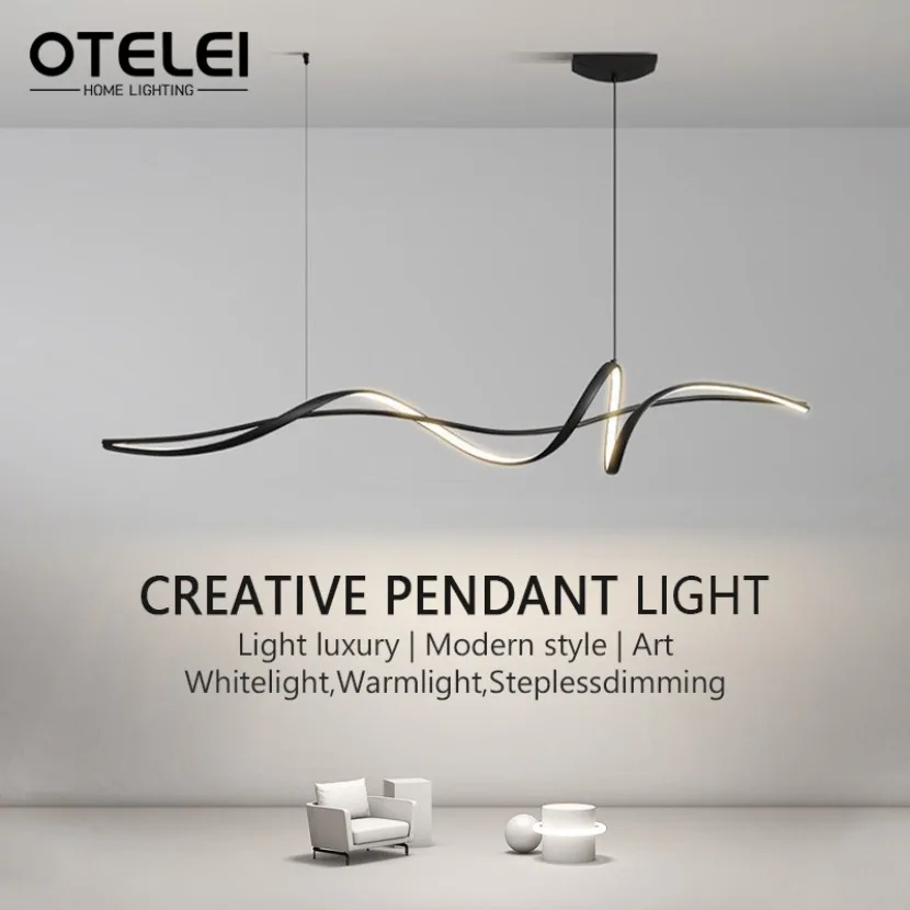 Modern Stylish LED Pendant Light Dining Room Living Room Bar Table Hanging Lamp Hall Kitchen Home Decoration Ceiling Chandelier
