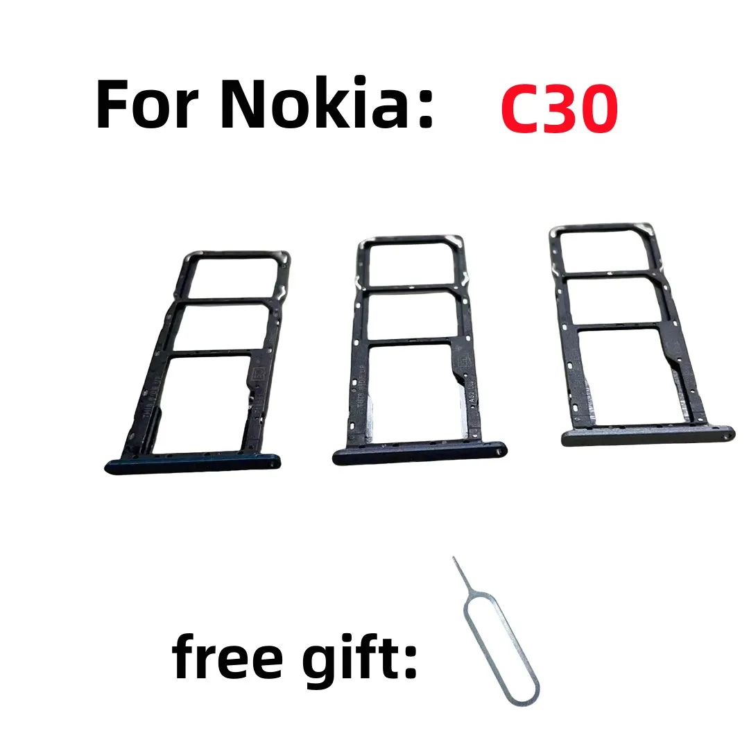 

Лоток для SIM-карты G30, слот для чипа, держатель ящика для Nokia G30 TA-1357 TA-1377 TA-1369 TA-1360 TA-1359, слот для лотка для SIM-карты