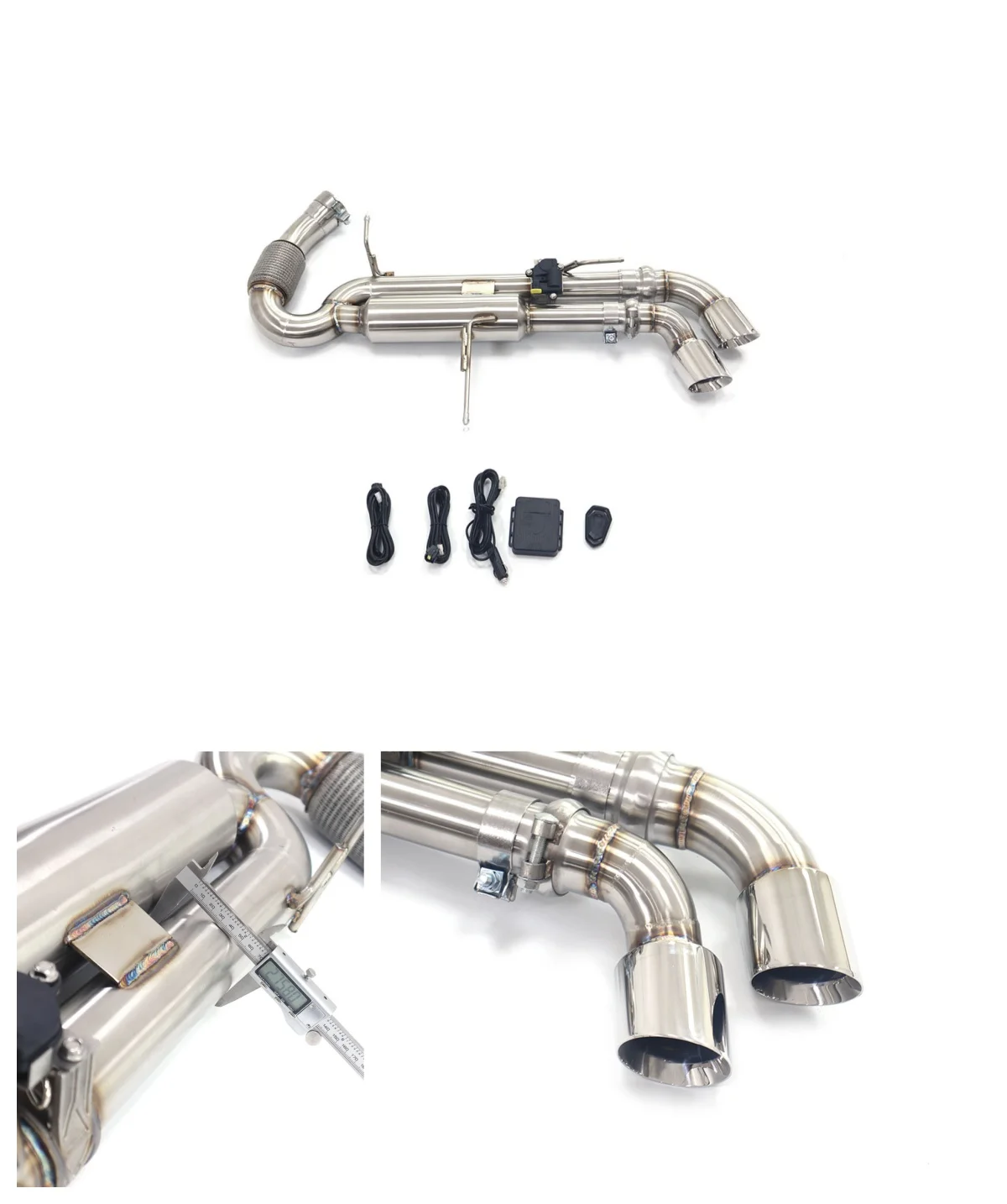 

Выхлопная система Catback для BMW i8 1.5T с клапаном, из нержавеющей стали, сертифицированная по стандарту HMD, обеспечивающая высокую производительность.