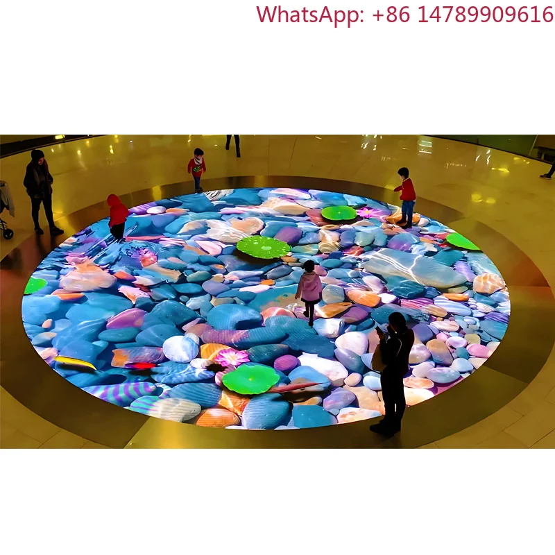

Floor LED Video Wall Interactive Floor Dancing Screen Ground Round LED Floor Dance Screens LED Display ScreenHigh Refresh RateHe