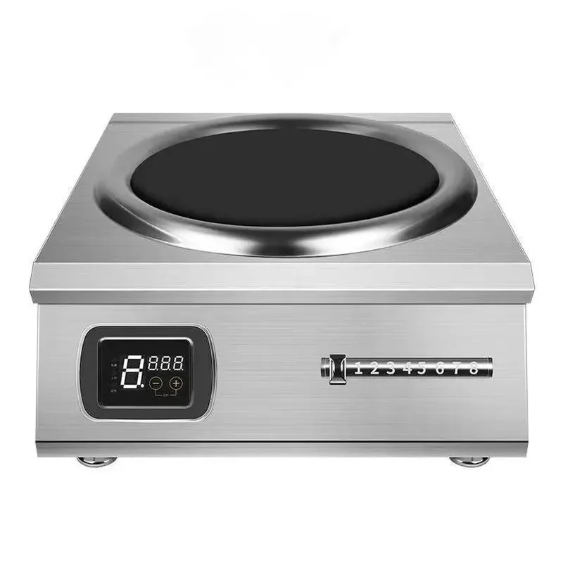 8000W High Power Commercial Electric Cooker Desktop Vertical Dual Purpose Induction Cooker for School Canteen