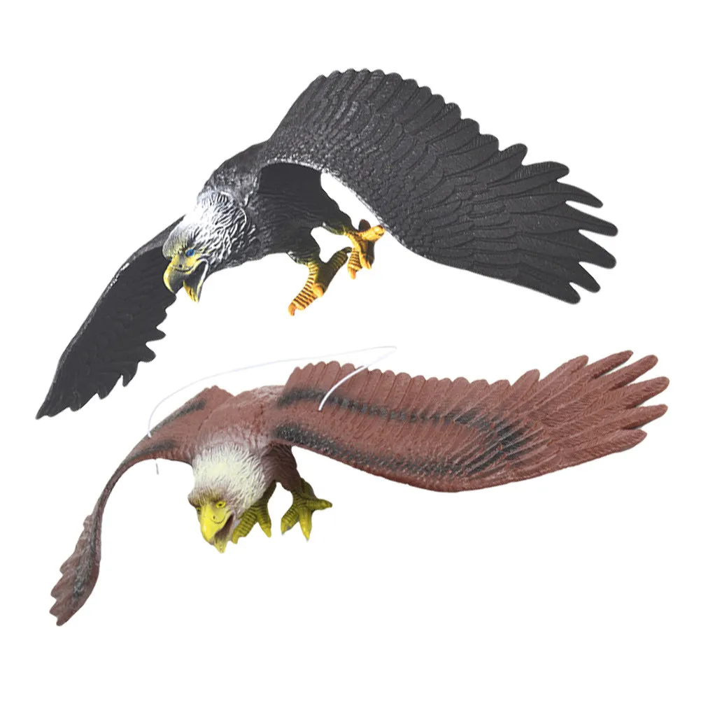 2Pcs Realistic Eagle Simulation Hanging Decoration Lifelike Bird Animal Educational Home Office Forest Bird Toy