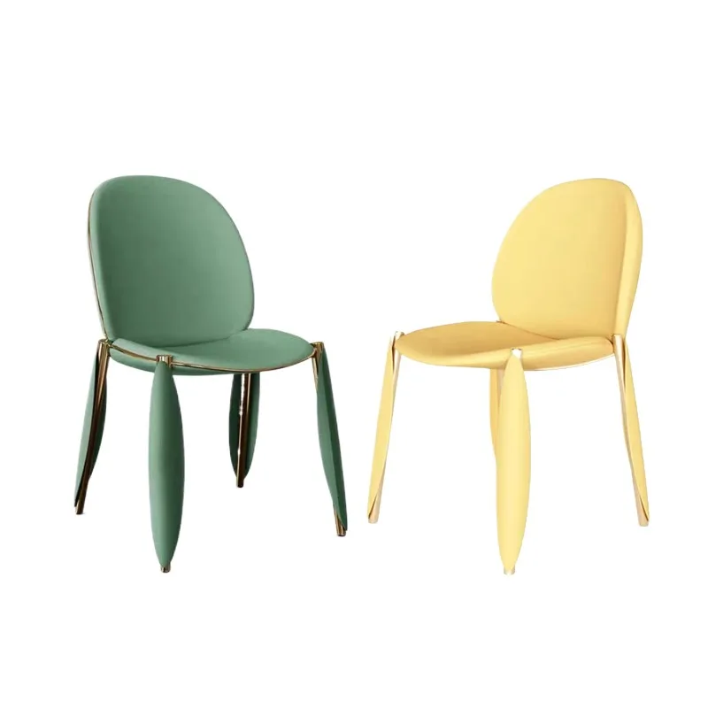 

Simple home desk stool backrest, hotel dining chair shell chair