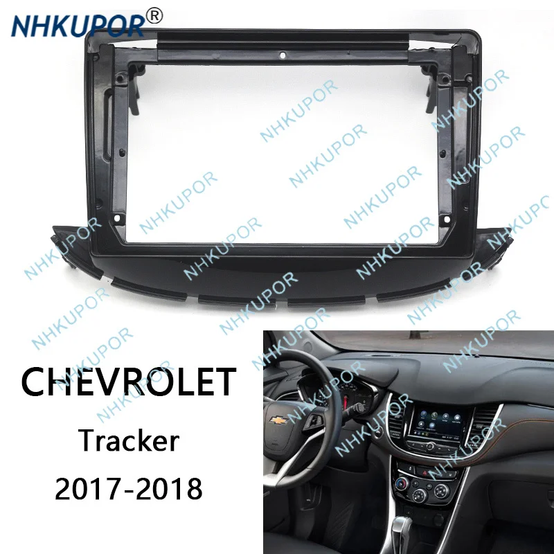 Car Radio Frame Kit For Chevrolet Tracker Trax 2017 2018 Auto Stereo Install Dash Panel Fascia Trim Bezel Faceplate
