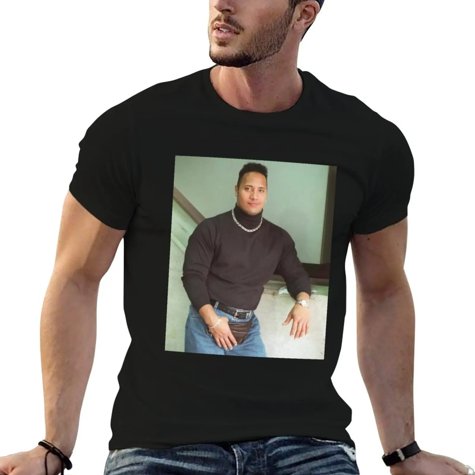 

Dwayne Johnson T-Shirt funny t shirts dark humor man t shirts cotton t shirt custom print T-shirt