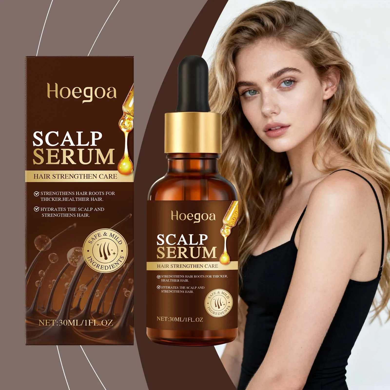 

Scalp Care Serum - Gentle Nourish Dry Hair Strengthen Hydrate Moisturize Smooth Hair Enhance Shine Support Healthy Growth