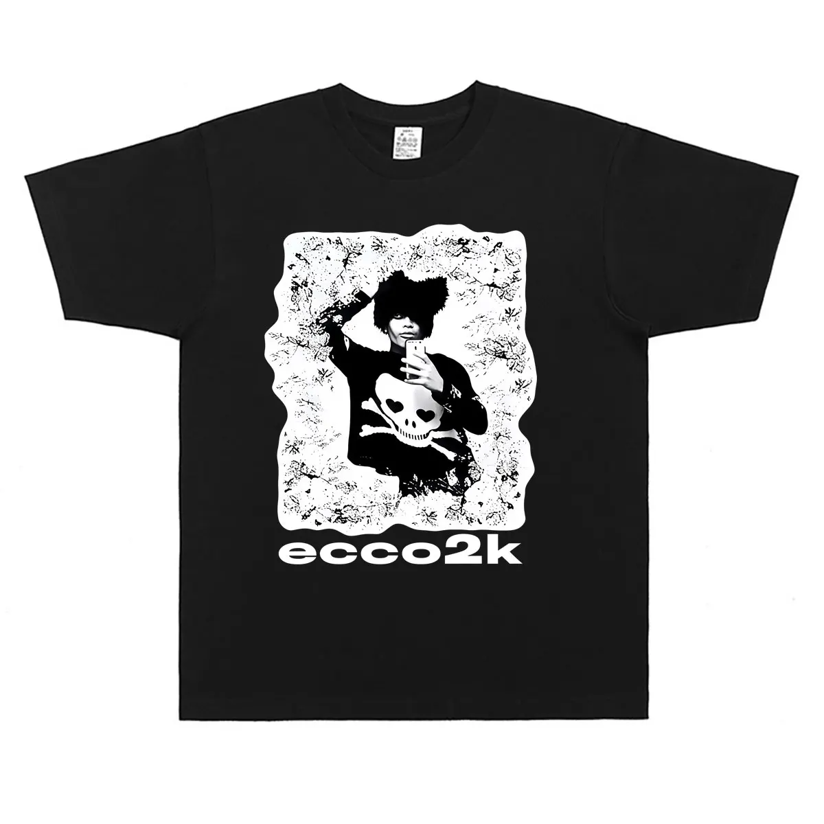 Rapper Ecco2K Graphic T Shirt Drain Gang Bladee Yung Lean T-shirt Men Hip Hop Fashion Vintage T-shirts Male Oversized Streetwear
